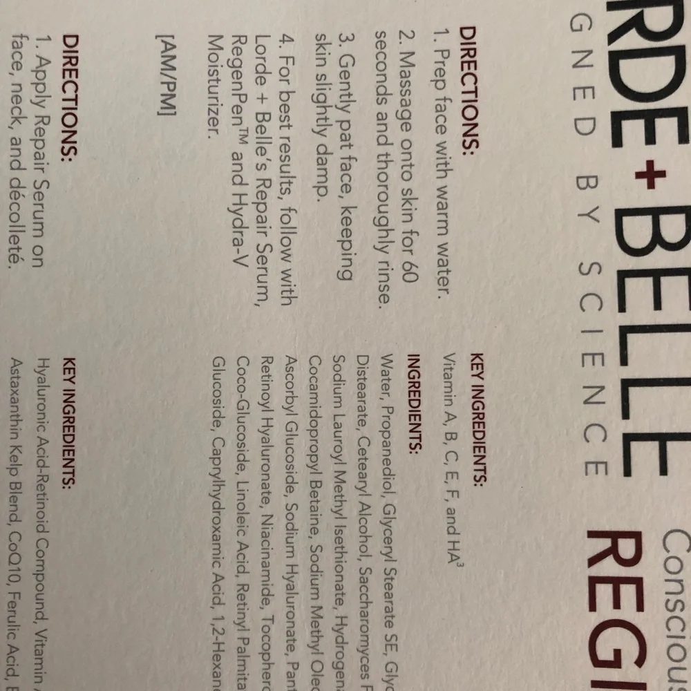 Lord + Belle Consciously Created Skincare Regimen